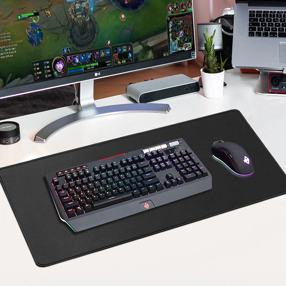 Mousepad Xxl Black Mouse Pad Long Speed Computer Mat Gaming Room Decors Big Mousepepad Table Cute Desk Accessory