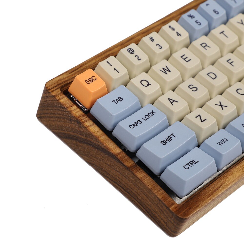 Ymdk Blauw Beige Oranje Dye Sub 64 68 Minila Keyset Dikke Pbt Oem Profiel Mac Keycap Voor Filco Minila YD60M XD64 GK64 Tada68