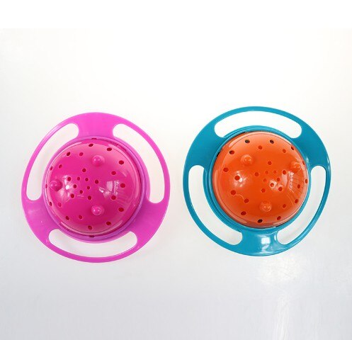 Universele Gyro Kom Praktische Kinderen Roterende Balans Kom Paraplu Kom 360 Roteren Spill-Proof Bowl Housekeeping Speelgoed