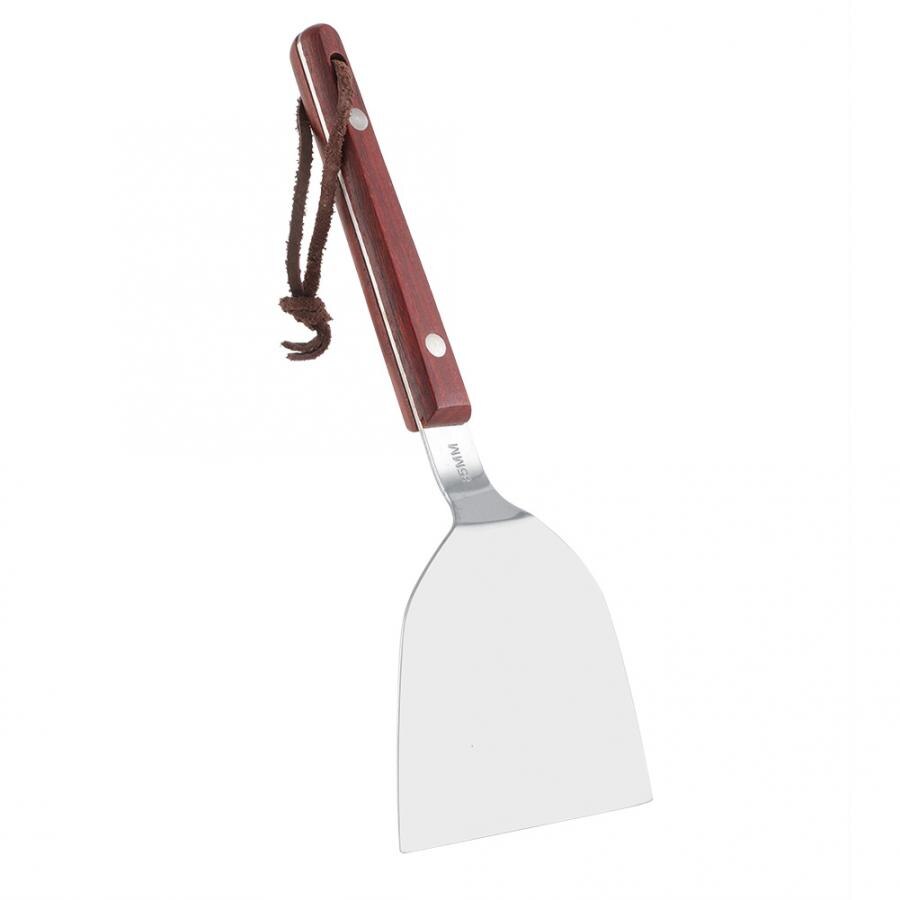 Práctico utensilio de cocina de acero inoxidable, pala para cocinar panqueques, pala para barbacoa, mango de cocina, pala para cocinar 85