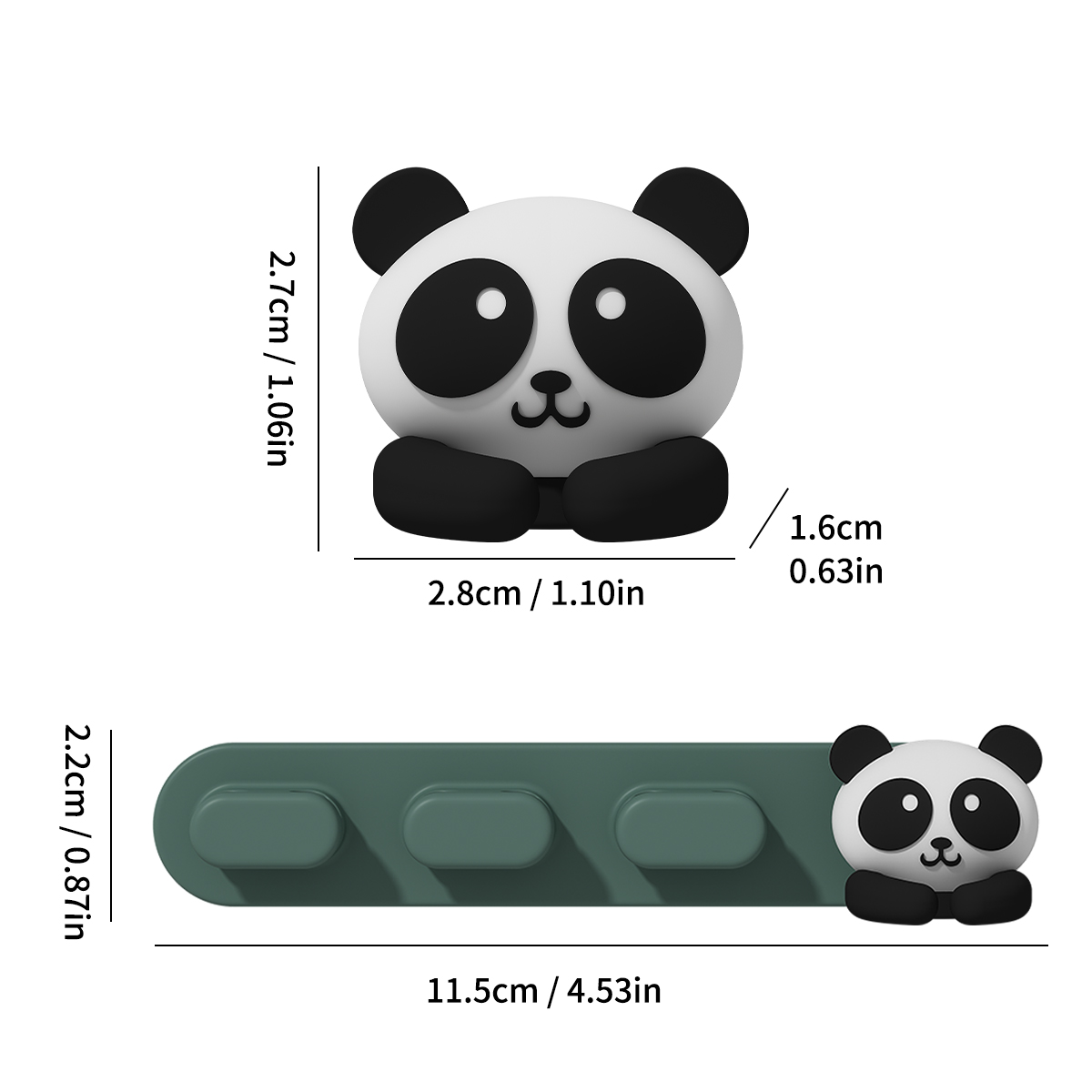 WORTHBUY Bonito Desktop Cable Organizer Holder Winder Clips Desk Auto-adesivo Mobile Phone Data Cable Management Wire Cord Holder: Chocolate