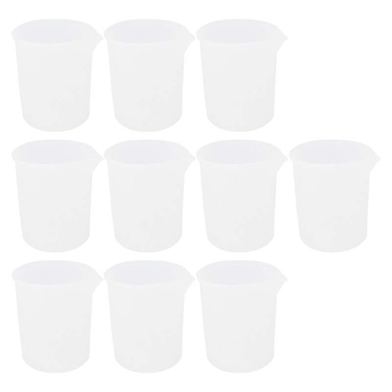Siliconen maatbekerset, 250 ml en 100 ml siliconen maatbeker, siliconen beker om te gieten, 2 siliconen roerstaafjes, voor epoxyhars, gietvormen, waxen, gemakkelijk te reinigen