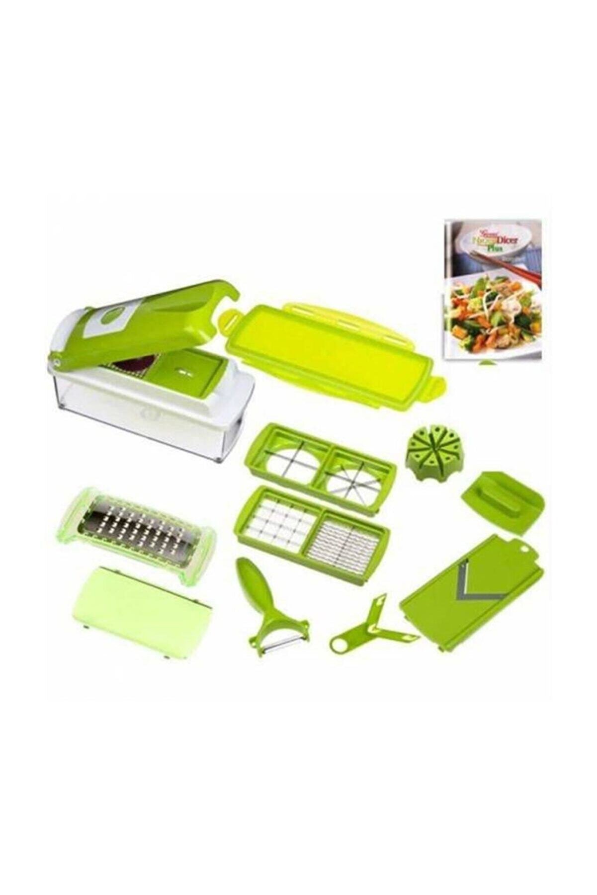 Keuken Rasp Groen 17 Parça Hakken Seti
