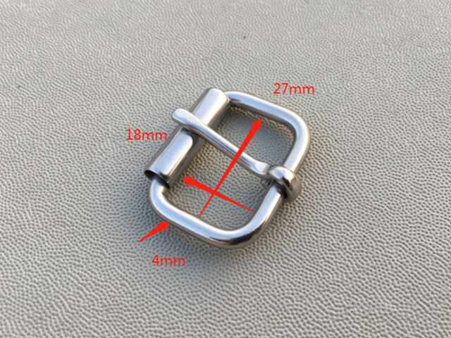 Stainless Steel Buckle For Belt Garment Bag Pin Buckle With Roller 36mm Iner Width 10 Pieces Per Pack: 27mm inner width