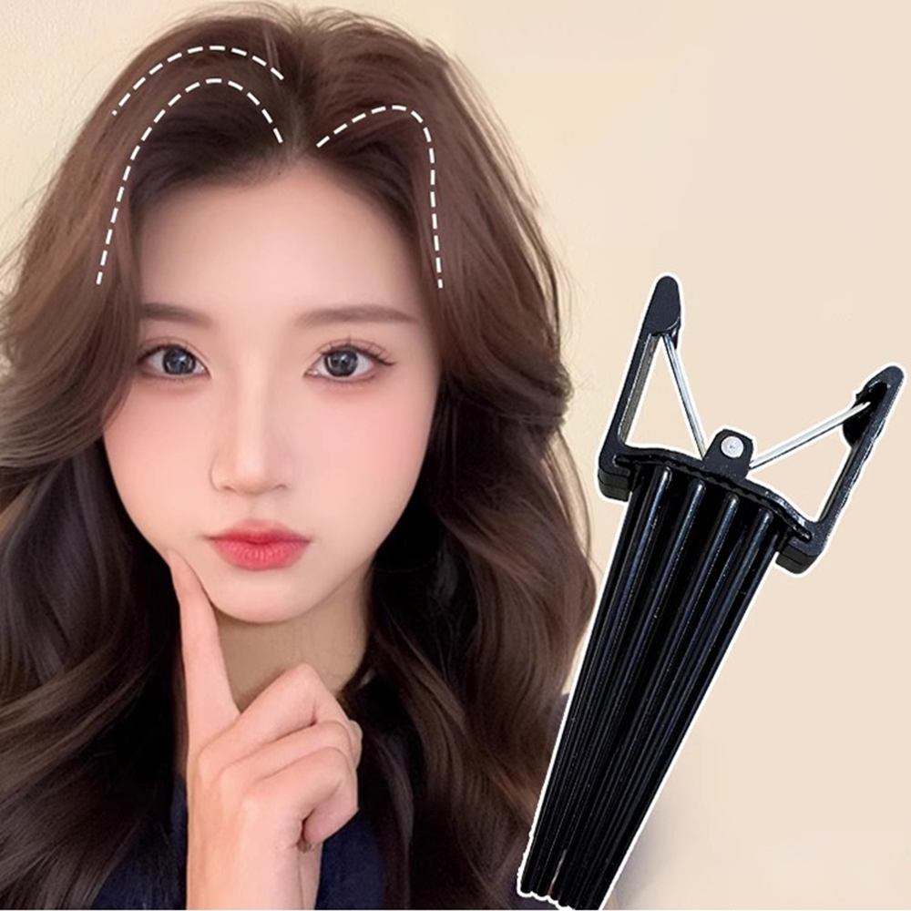 Fluffy Hairpin Curling Bangs Clips Hair Roots Volumizing Hair Clips Women Curling Fixed Shape Clips Volume Hair Roller: Dark Grey