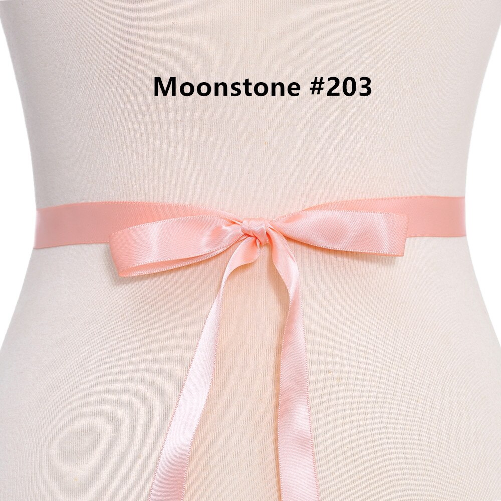 (1PC) Rhinestone silver bridal belt wedding with crystal diamante wedding dress accessories sash belt for wedding dress WDD1048: moonstone