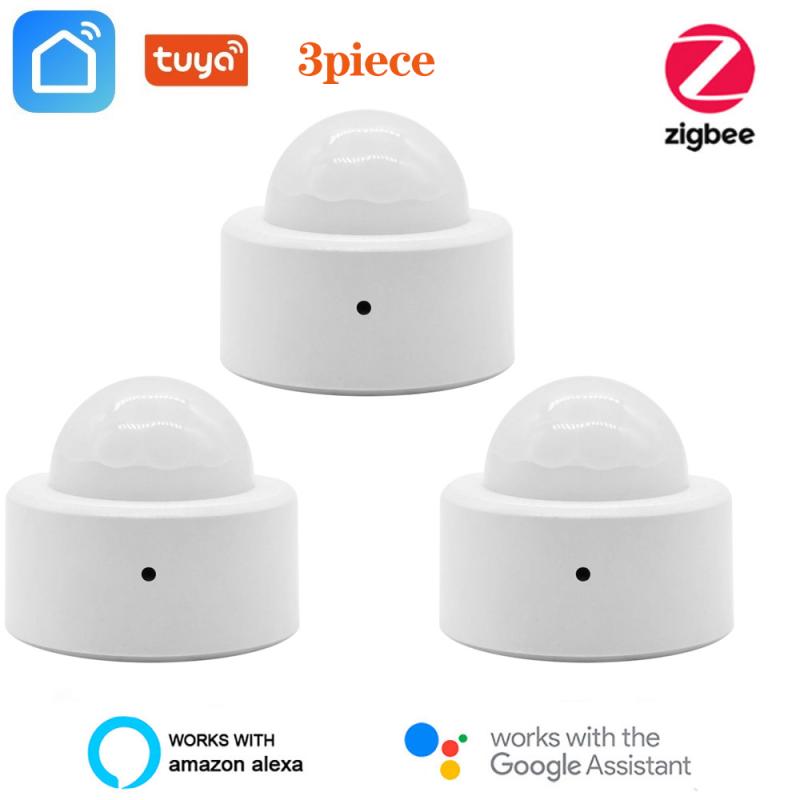 Tuya Zigbee3.0 Human Body Sensor Wireless Smart Body Movement Mini PIR Motion Sensor Home Automation Detector Alarm System: 3pieces