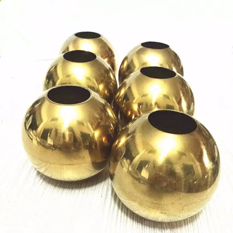 Verdikte rvs holle bal, versierd met uitgeholde gold metalen Kerst bal, home decoratie magische bal