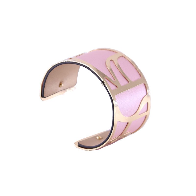 Georgette Armbinde Armreifen mit Gold Farbe Austauschbar Leder Einstellbare Manschette Armbinde Gros Armbinde Femme Schmuckstück: WZ0001
