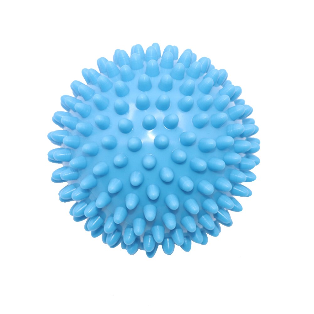 2 stk pvc massasje ball 7.5cm spike ball acupoint grip ball point nail fascia yoga ball fitness ball hedgehog ball: Blå