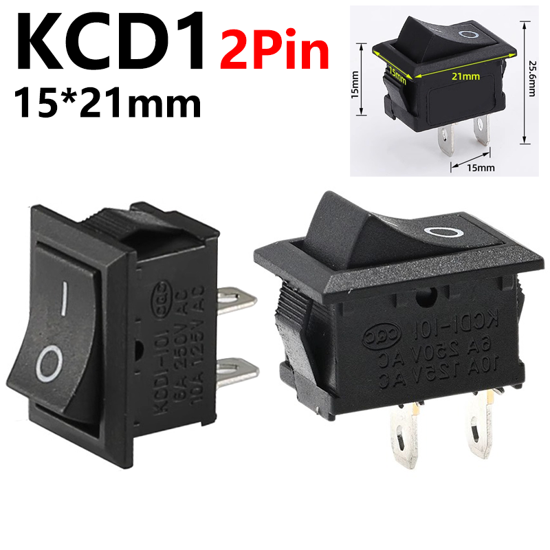5 pezzi mini interruttore a bilanciere 12 volt in poi spento interruttore a levetta con filo 6A/250V 10A/125V interruttori elettrici per applicazione fai da te