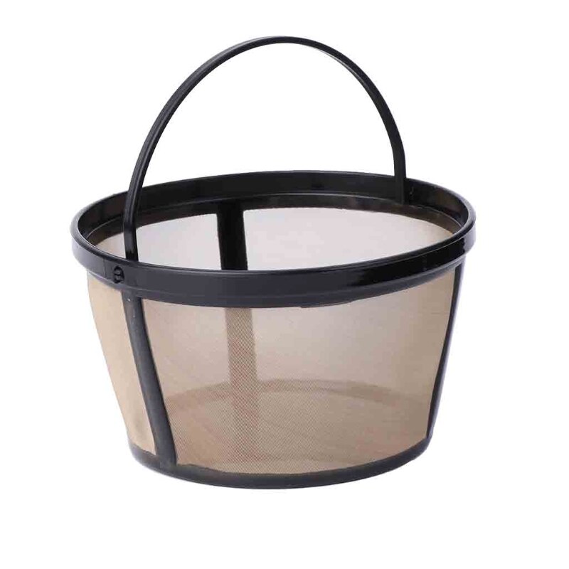 Reusable 10-12 Cup Coffee Filter Basket-style Permanent Metal Mesh Tool-BPA Free: Default Title