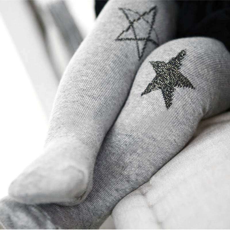 Collants bébé printemps/automne | Collants en coton, pour bébé fille, Collant tricoté, vêtements doux pour nourrissons: Gray Tights / 24M