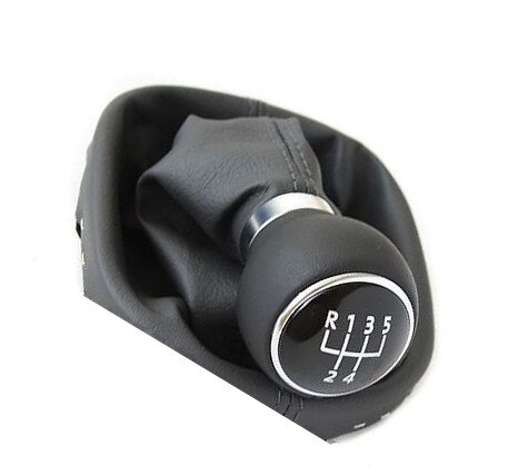FAST 5 Speed Gear Shift Knob Leather Boot For VW Caddy 2003 Touran 2003 2004 2005