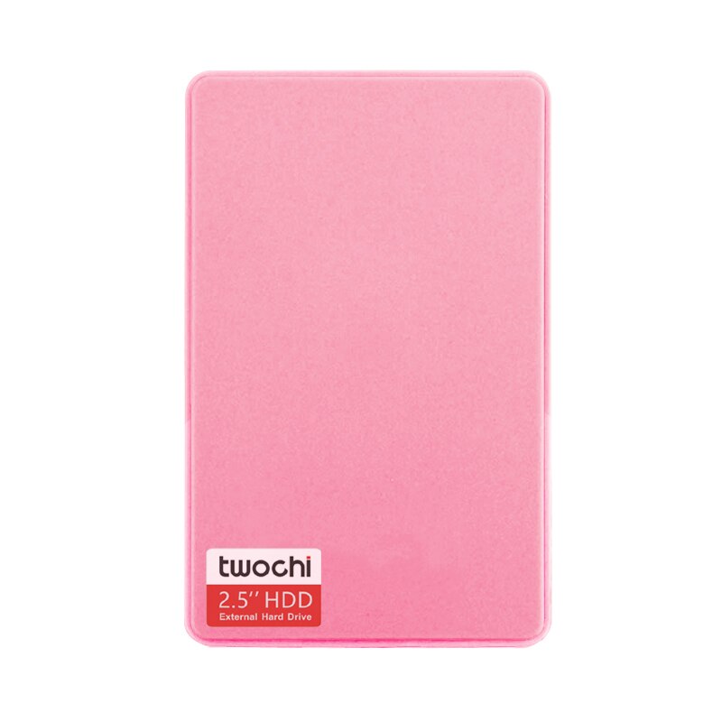 Stijlen Twochi A1 5 Kleur Originele 2.5 ''Externe Harde Schijf 60Gb USB3.0 Portable Hdd Storage Disk Plug en Spelen Op Verkoop: pink