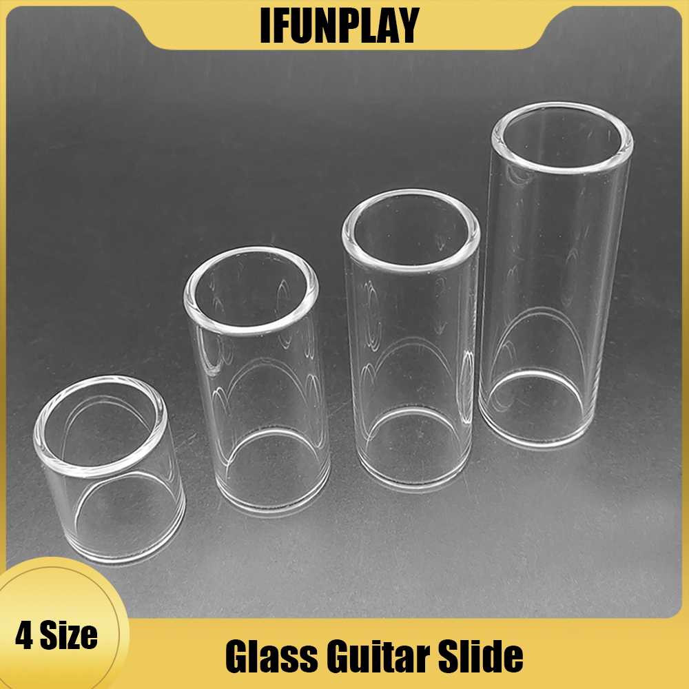 1pcs Guitar Slide Finger Slider Electric Guitar String Slide Glass Tube Finger Protect Knuckle 28/51/60/70mm Guitarra Parts