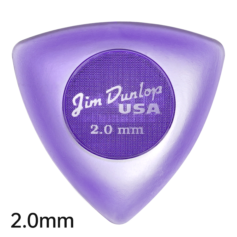 Dunlop Pick. Big Triangle series anti-slip.Wear-resistant.It has a thickness of 1.5/2.0/3.0mm. Suitable for electric guitar/bass: Yellow