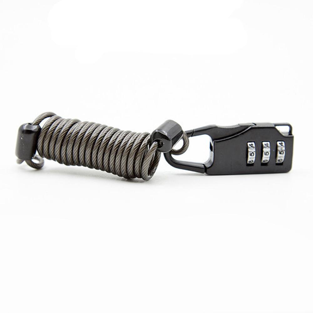 Mounchain Bike Lock Spring Disc Cable Wire Security Lock Spring Anti-theft Bicycle Code Lock Mini 3 Digits Combination Password: Default Title