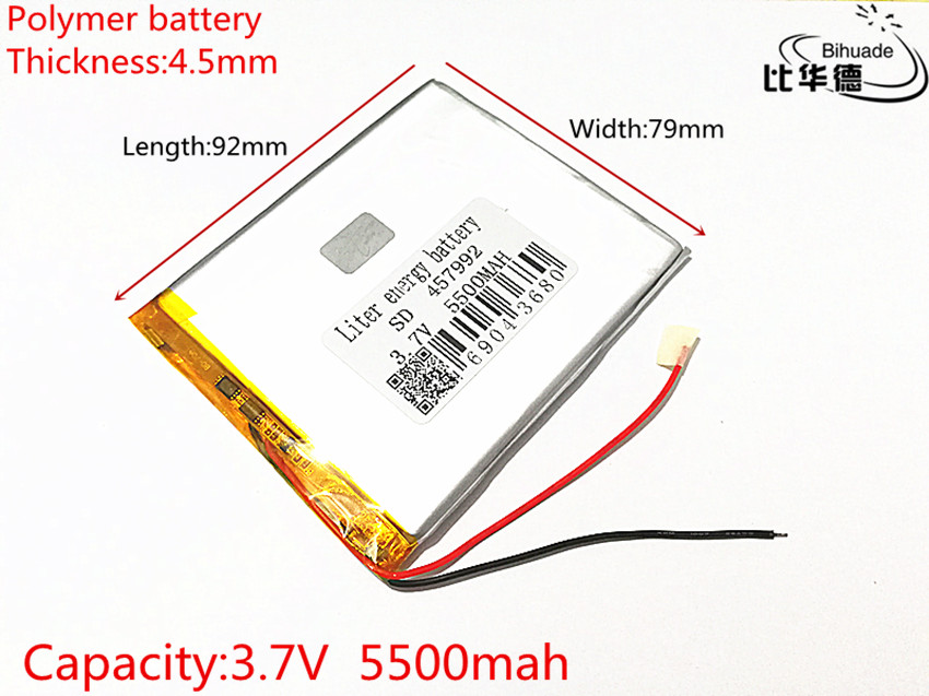 1pcs/lot 3.7V 5500mAH 457992 Li-ion Polymer lithiumion battery for 7 8 9 inch tablet PC D70pro