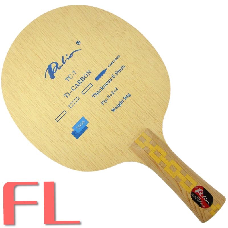 Palio TC-7 (TC7, TC 7) Ti + Kohlenstoff tischtennis/tischtennis klinge: FL  lang handhaben