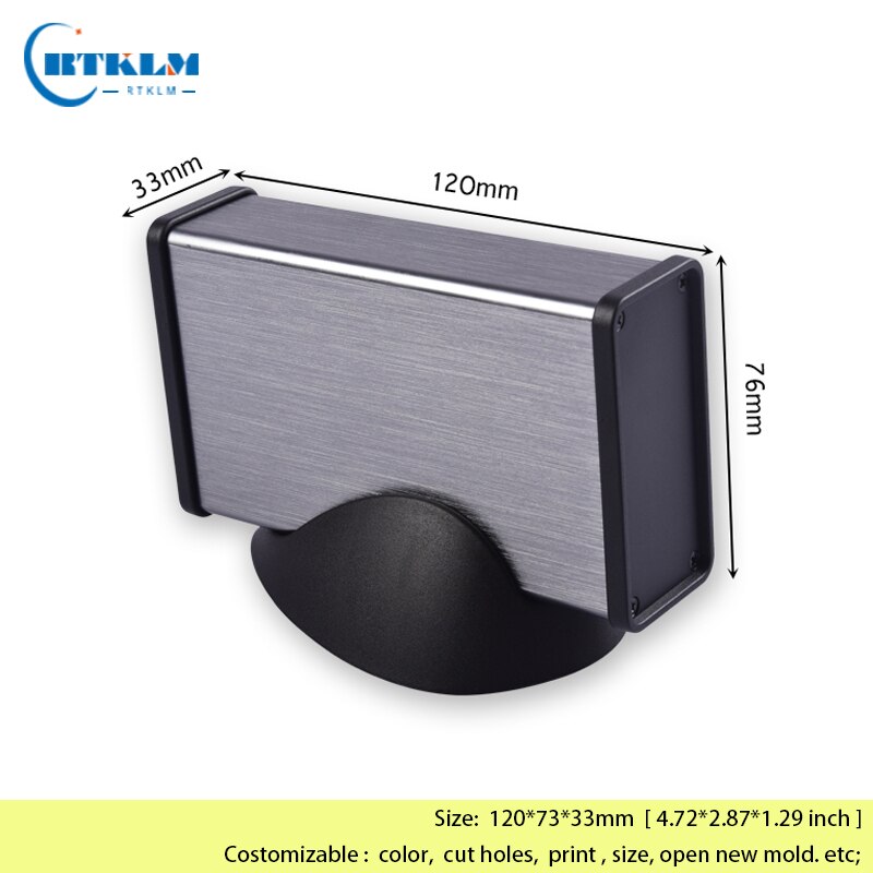 Aluminium project box aluminium enclosure junction box DIY amplifier enclosure power supply instrument case 120*73*33mm