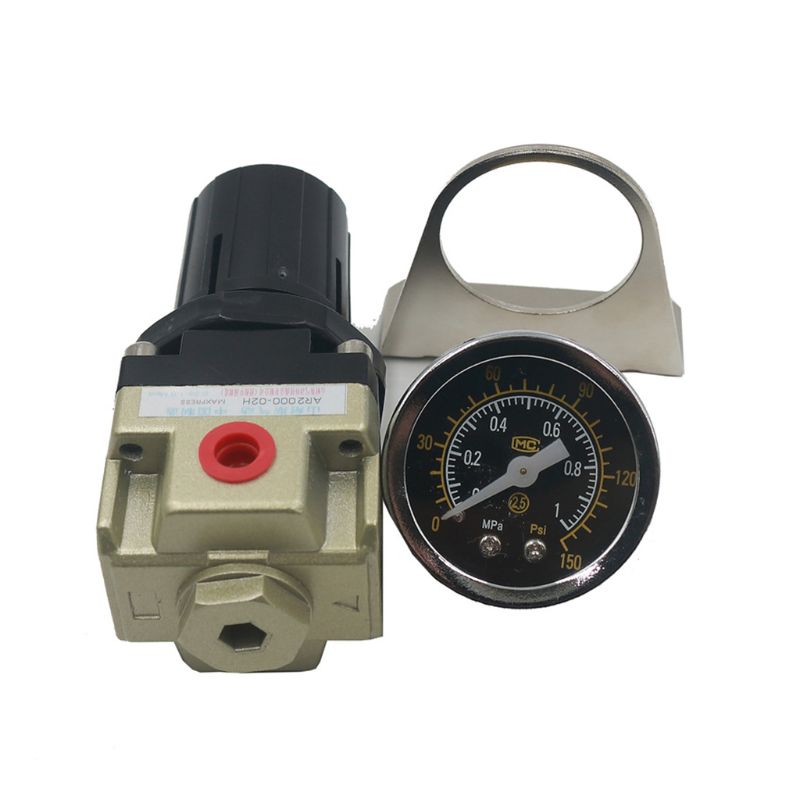 AR2000-02 Air Pressure Regulator for Air Compressor System Gauge Pneumatic Valve
