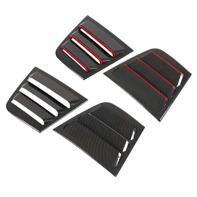 Side Window Louvers Side Window Air Scoop Impact Resistant Carbon Fiber Style Anti Deform for Car