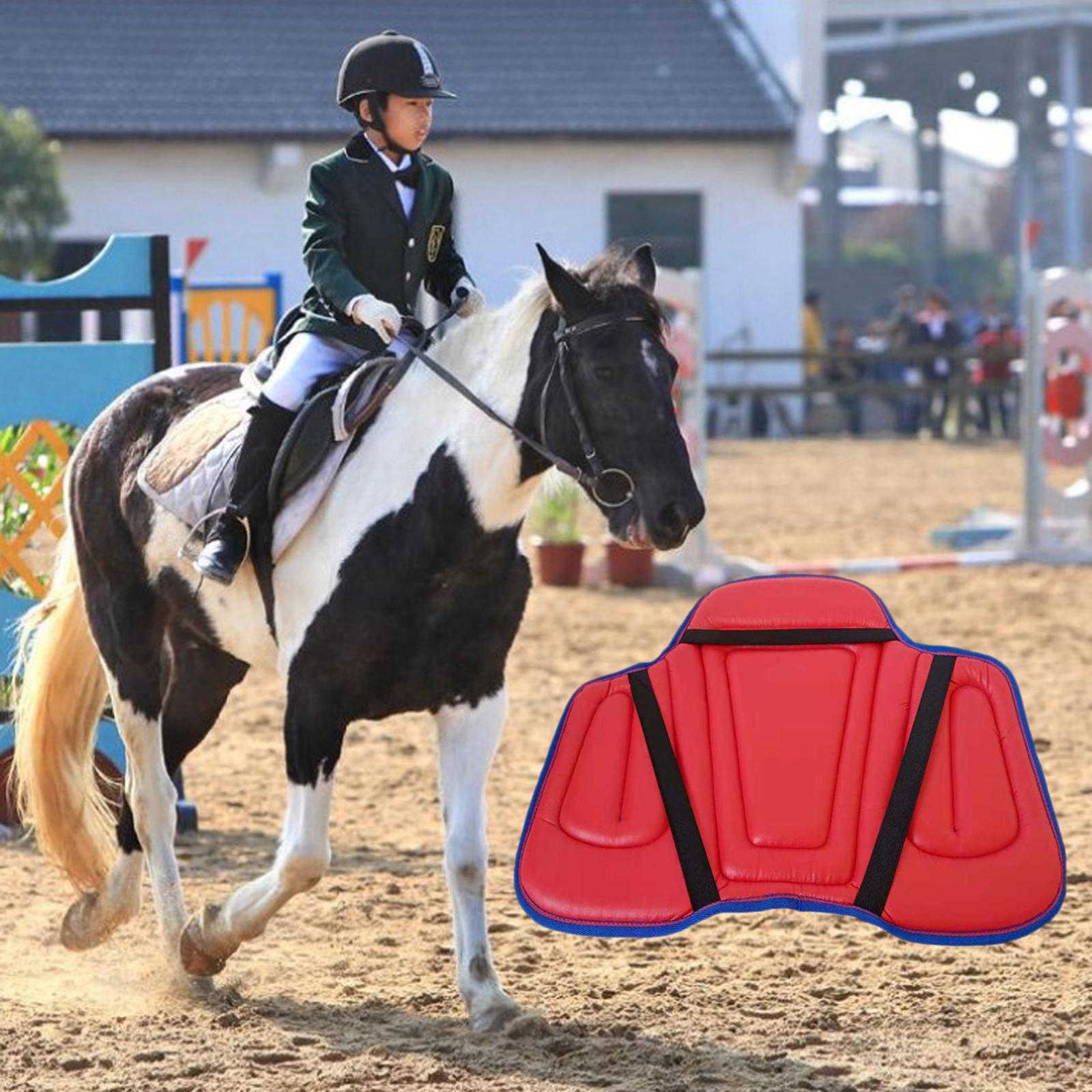 Almohadilla de sillín de PU ecuestre al aire libre, cojín de asiento transpirable, acolchado para montar a caballo