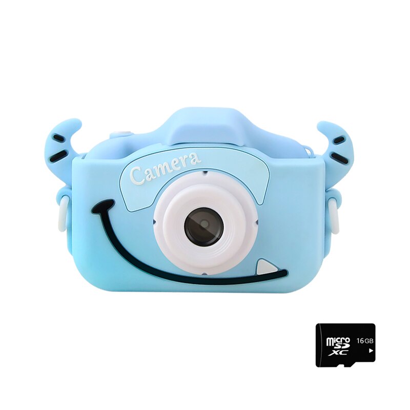 1080P 12MP Mini dessin animé enfants caméra vidéo Photo Mini IPS couleur écran mignon appareil Photo numérique pour enfants jeu anniversaire jouet: b camera with 16g