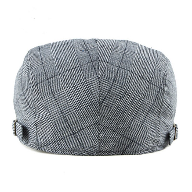 Gorro de pico de pato a cuadros, gorra de hiedra de Golf a rayas Vintage, algodón Retro Gatsby, Boina de Tweed, sombrero de Peaky Blinders, sombrero de pico para Newsboy