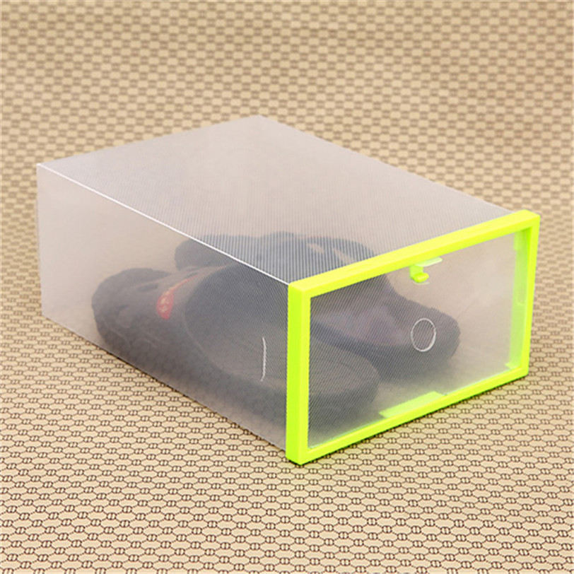 Rangement pour chaussures, pliable, en plastique transparent, boîte à tiroir, vide-poche, Jun27, prix usine , directe