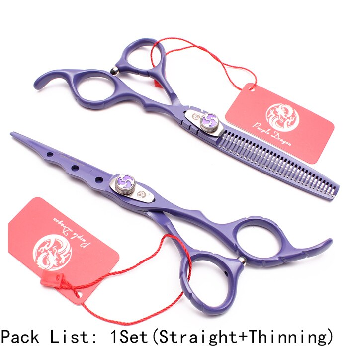 6" Stainless Purple Dragon Violet Professtional Pet Scissors Regular Scissors Thinning Shears Dog Grooming Scissors Pliers Z1019: Z1019 Zi D 6N