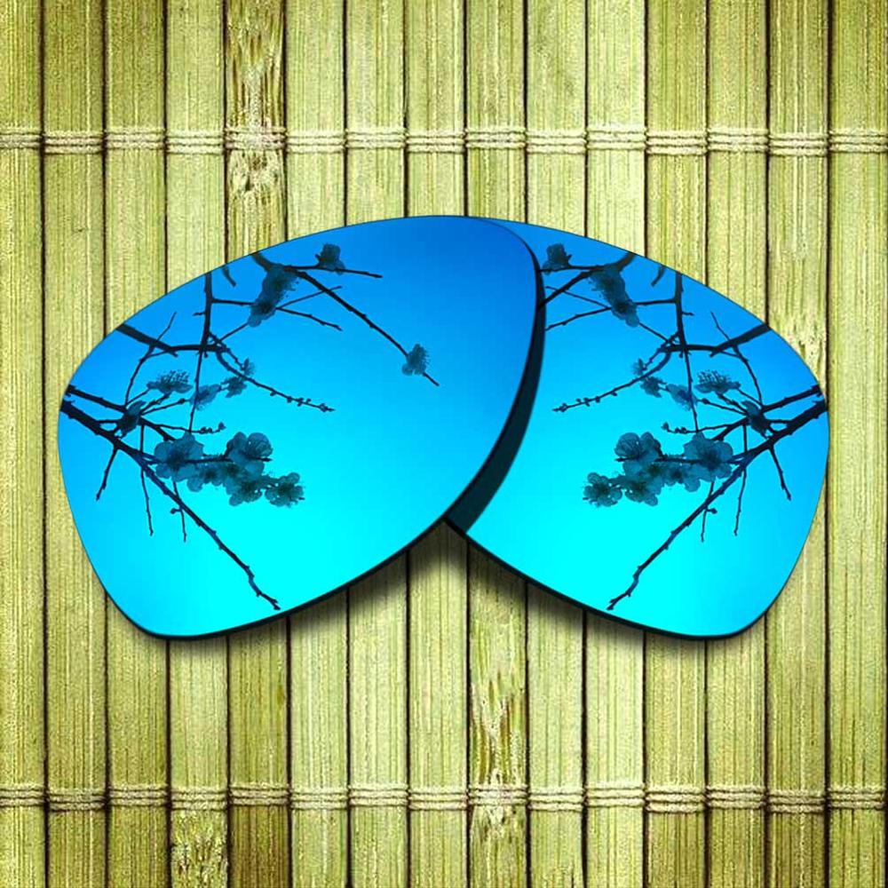 Gepolariseerde vervangende lens voor oakley dispatch 2 zonnebrilmontuur met echte kleur en spiegelcoating - opties: Blauw