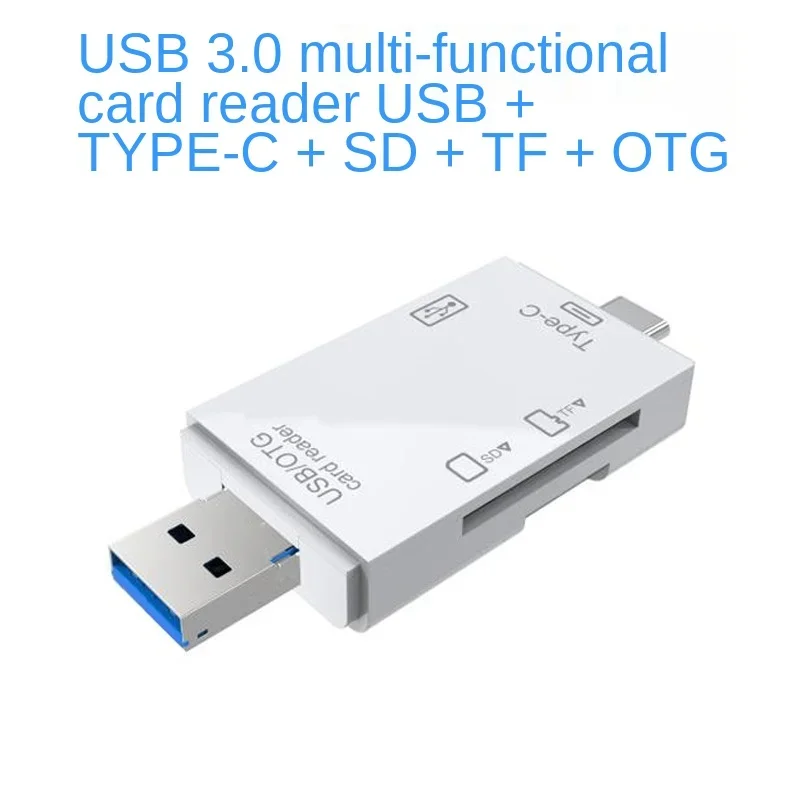 TF SD Card Reader Memory Card Portable USB 2.0 Type C Adapter Multi-function Card Reader for Micro SD TF Dual Slot Flash