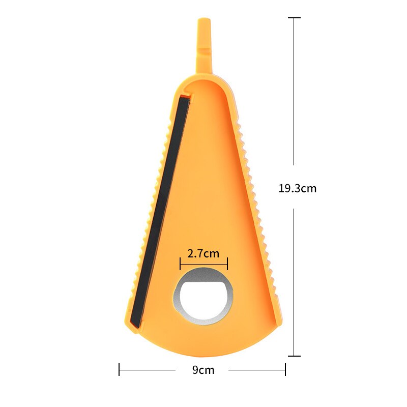 5 In1 Verstelbare Multifunctionele Flesopener Deksels Off Jar Opener Arbeidsbesparende Schroef Blikopener Voor keuken Gadget: 1pcs yellow