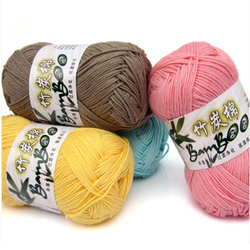 70% bamboo fiber 30% cotton hand knitting yarns Anti-Shrink Baby yarns crochet thread cotton thread thick bamboo cotton yarn