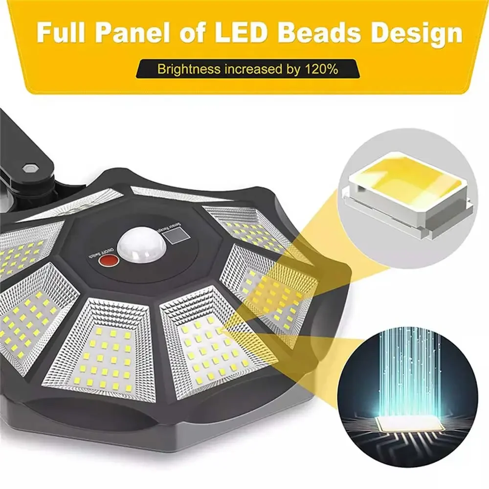 Solar Lights Outdoor With 3 Mode Waterproof Motion Sensor Security Lighting Wall COB Street Lamp for Garden Patio Garage Light