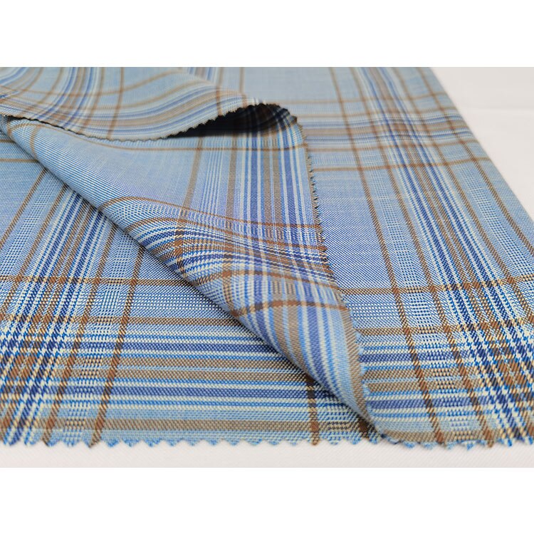 Sarga de poliéster de 145cm x 50cm, hilo de tela teñida para uniforme escolar, tela a cuadros para ropa, bolsos, Falda plisada JK