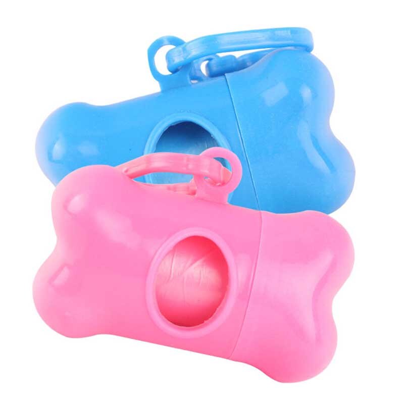 1Pc Dog Poop Dispenser with 15 pcs Poop Bags Pet Cleaning Products Dog Waste Bags Pet Poop Holder