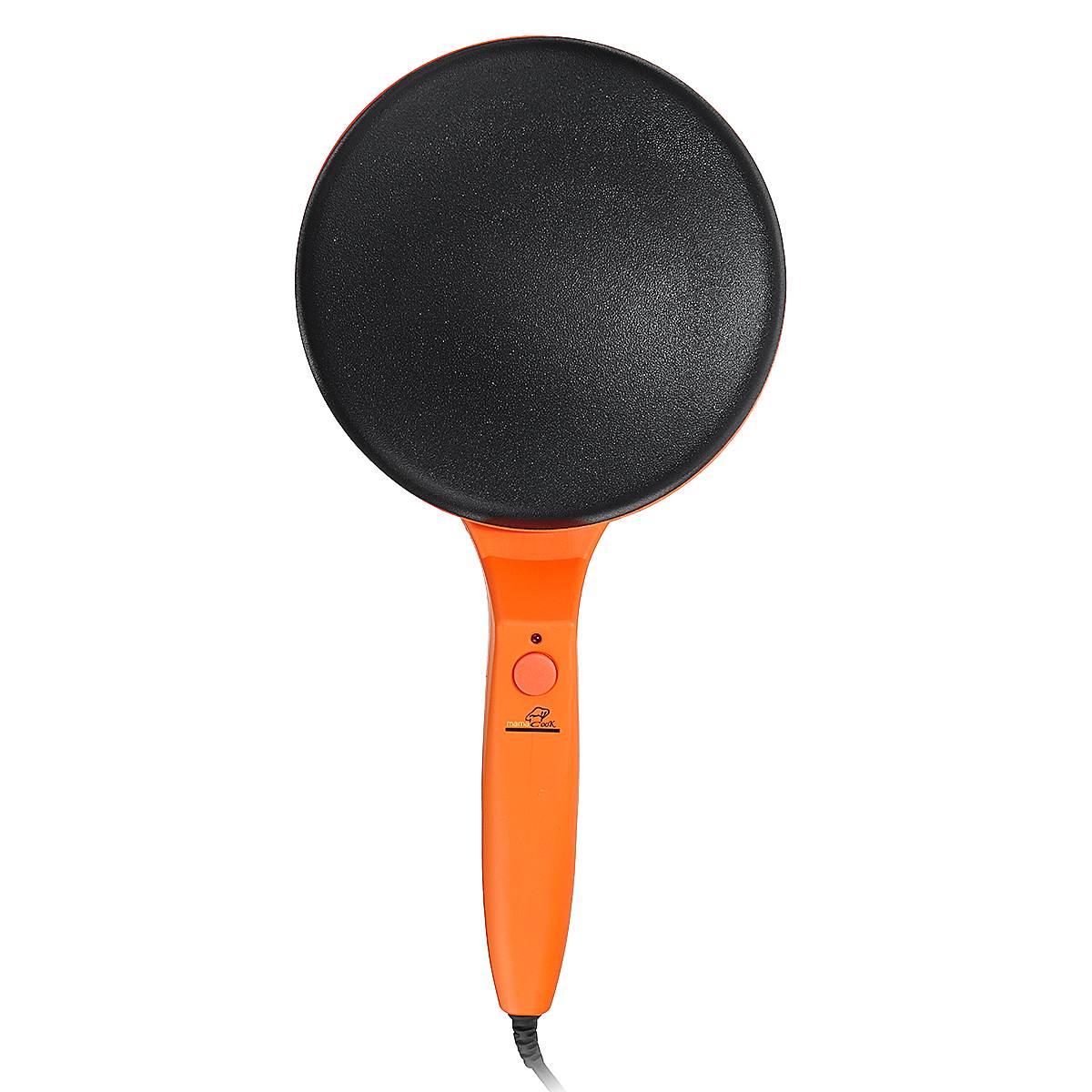 Household Non-Stick Crepe Maker Pan Electric Pancake Cake Machine Frying Griddle Portable Kitchen Baking Tools 220V 600W: Orange