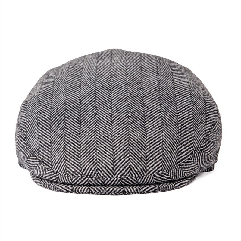 Feion – chapeau en laine mélangé pour homme, plat, à carreaux, collection été et automne, 721