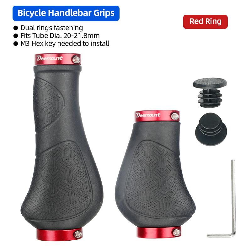 Dual Ring sperren Lange Kurze Lenkergriffe Stromlinienförmige MTB Klappfahrrad Twist Schalthebel Handauflage Rolle Gummigehäbenutzen Mantel: Grün