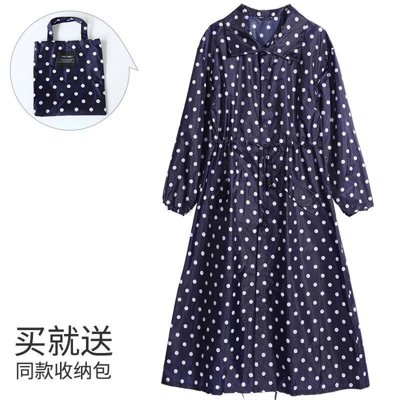 Lange Regenjas Vrouwen Mannen Waterdicht Winddicht Hooded Licht Regen Jas Poncho Jas Mantel Vrouwelijke Chubasqueros Witte Jas Binnen: 17001Bluedots