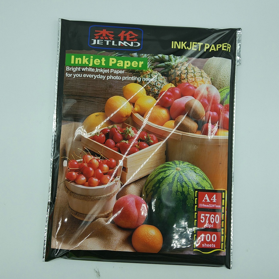 A4 Size Glossy Fotopapier met Verschillende GSM size Hoge Resolutie Foto Papier voor Inkjet Printer
