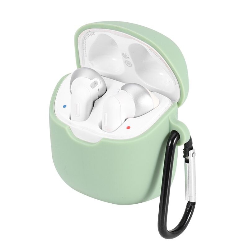 Silikon skyddsskal skal anti-fall hörlursfodral för jbl tune 220 tws trådlösa bluetooth hörlurar: Grön