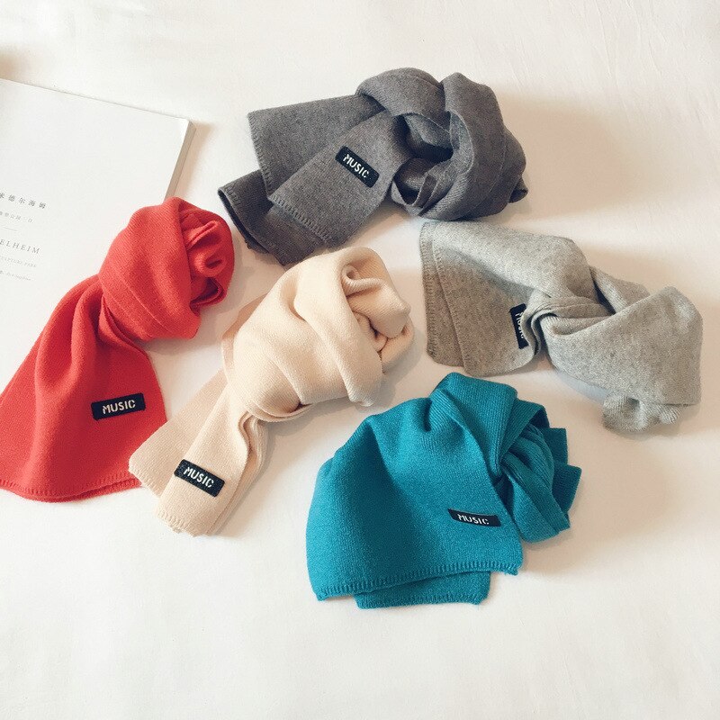 Versione coreana del nuovo bavaglino caldo per bambini in lana lavorata a maglia per bambini autunno e inverno