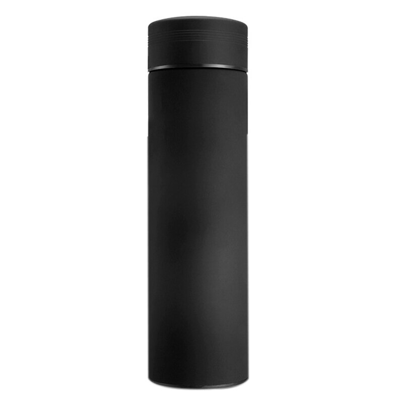 Vakuumkolv med filter termisk flaska rostfritt stål termisk kopp kaffe mugg vattenflaska kontor företag hem svart 500ml