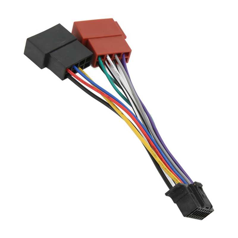 Radio ISO Harness Connector Good Performance ABS ISO Radio Harness Adapter for Stereo Replacement for Sony JVC