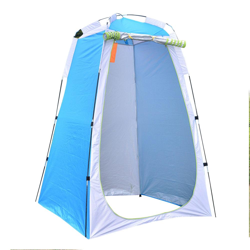 Draagbare Pop Up Privacy Tent Camping Douche Tent Opvouwbare Veranderende Kamer Regen-Proof Voor Outdoors Wandelen Reizen 120x120x190CM: blue