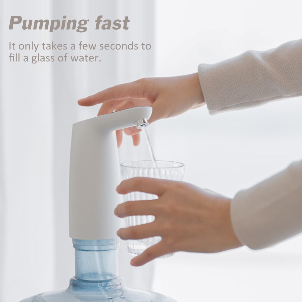 Distributeur d'eau électrique interrupteur tactile sans fil USB Rechargeable pompe à eau potable Portable pour bureau à domicile en plein air